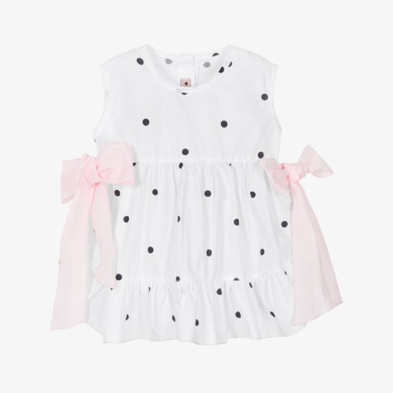 Black polka dot tunic