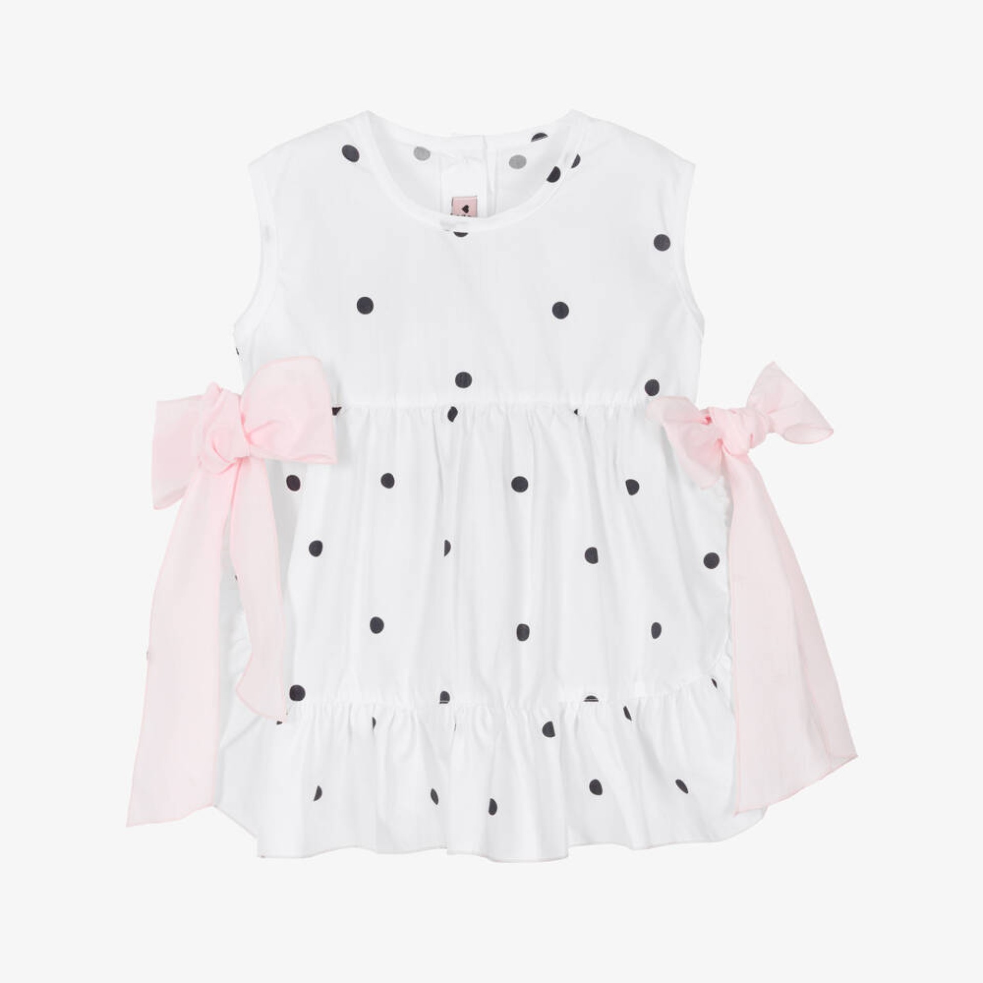Black polka dot tunic