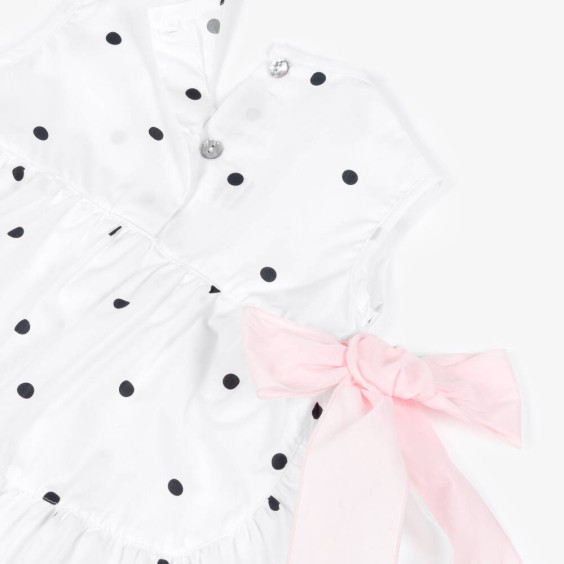 Black polka dot tunic