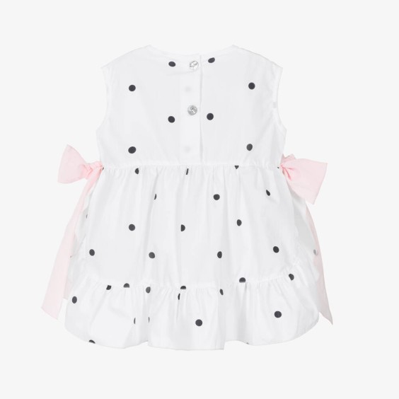 Black polka dot tunic
