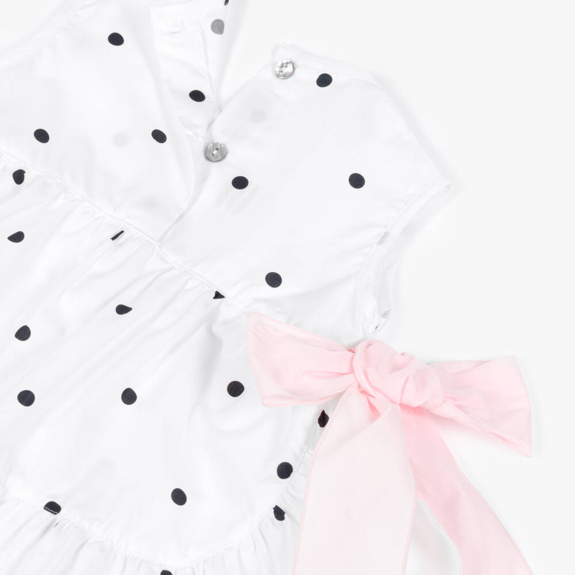 Black polka dot tunic