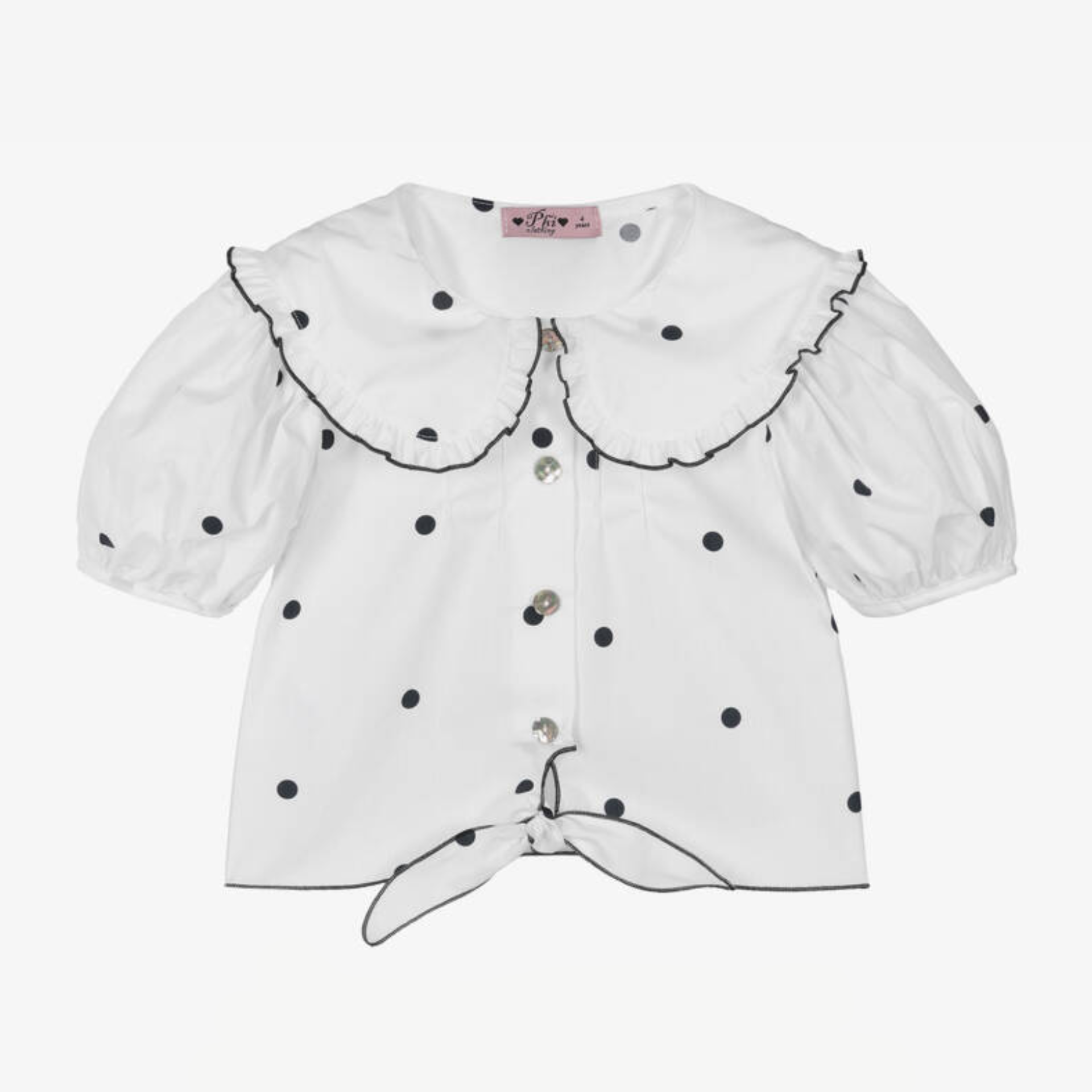 Blusa bolas pretas