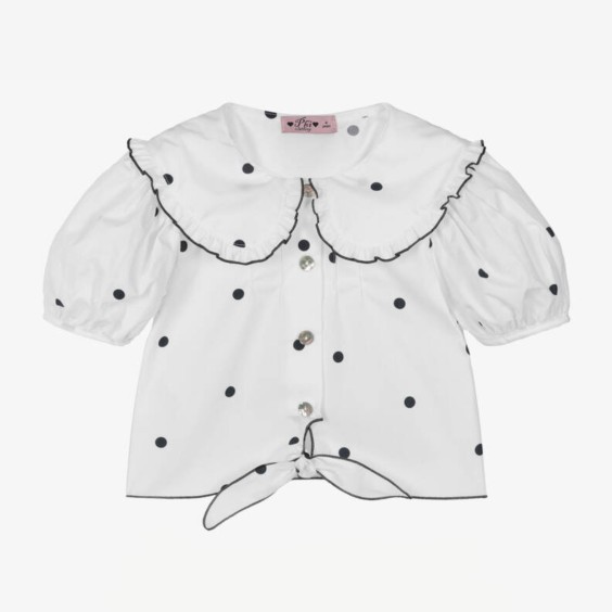 Blusa bolas pretas