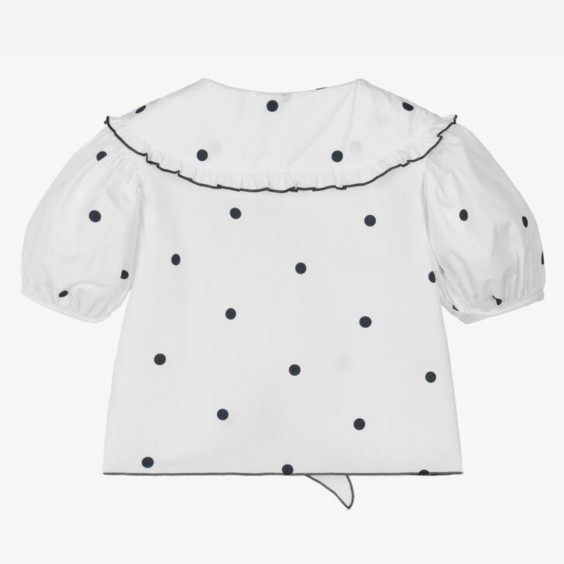 Blusa bolas pretas