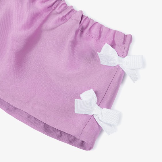 Lilac satin skirt