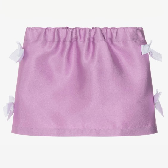 Lilac satin skirt