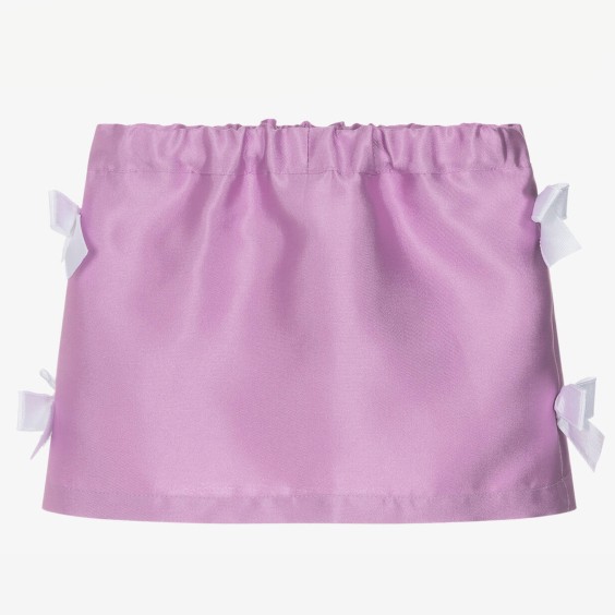 Lilac satin skirt