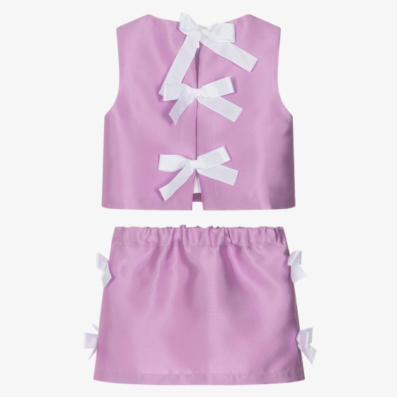 Lilac satin blouse