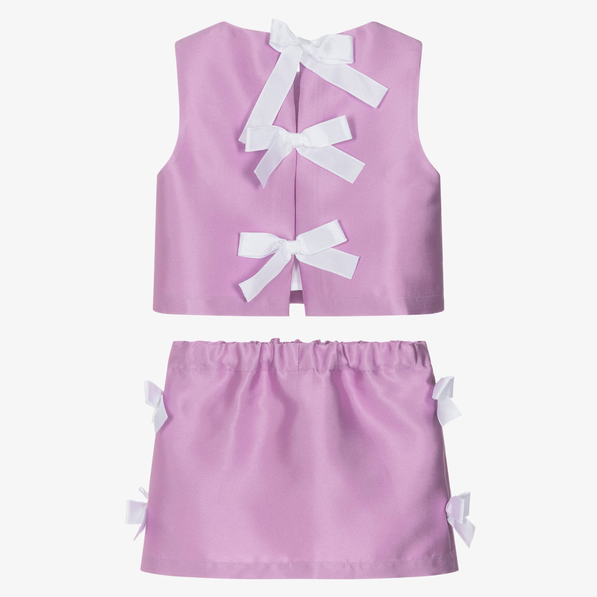 Lilac satin blouse