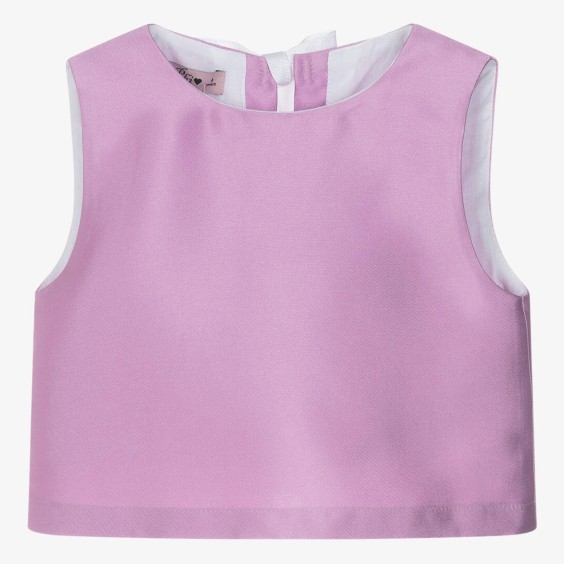 Lilac satin blouse