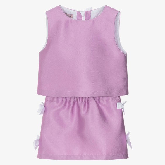 Lilac satin blouse