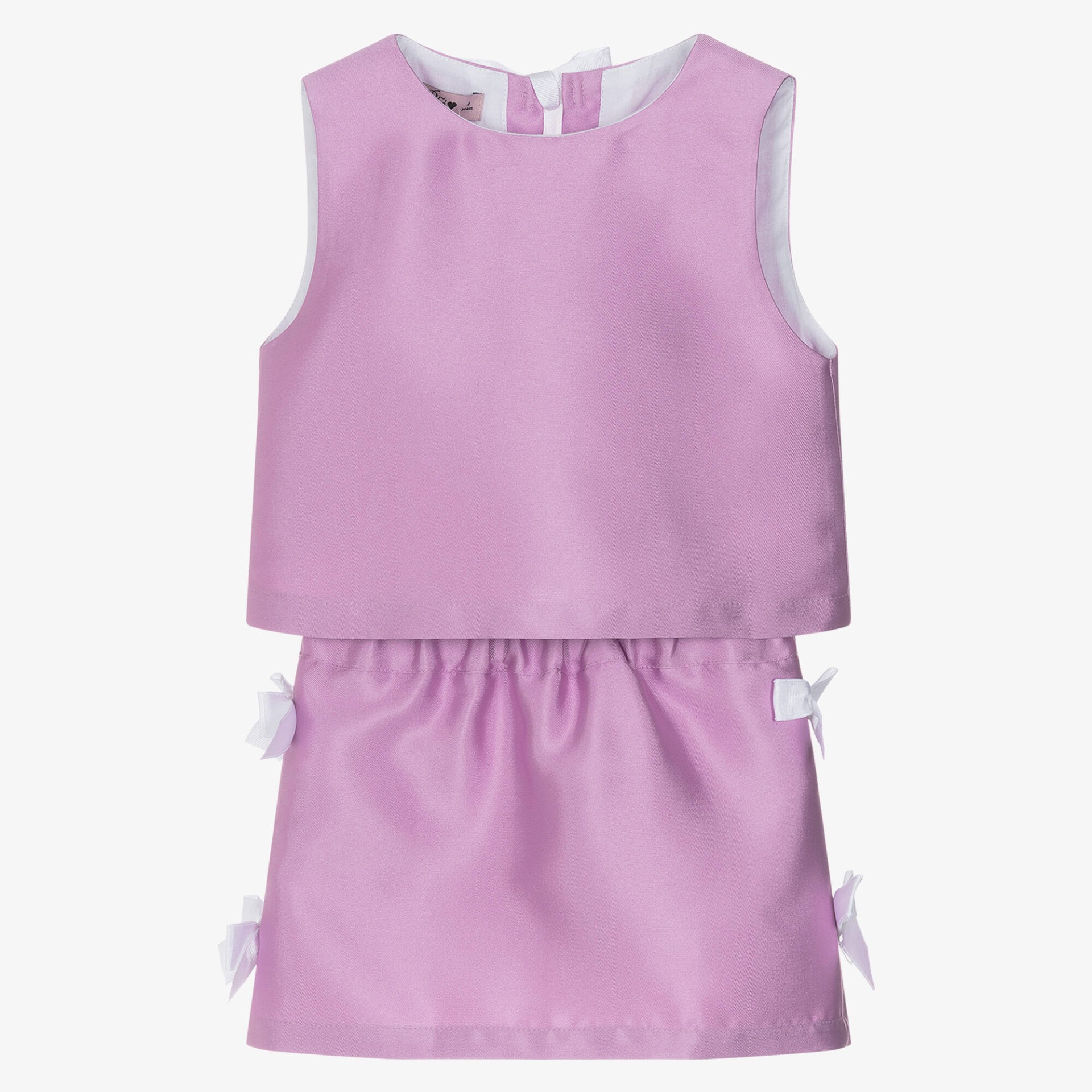 Lilac satin blouse