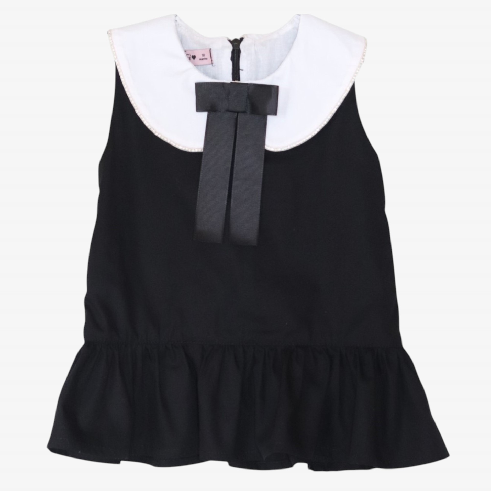 Black dress with black bow