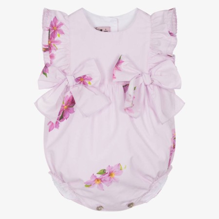 Lilac with flowers romper