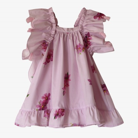 Lilac dress with flowers