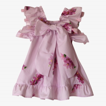 Lilac dress with flowers
