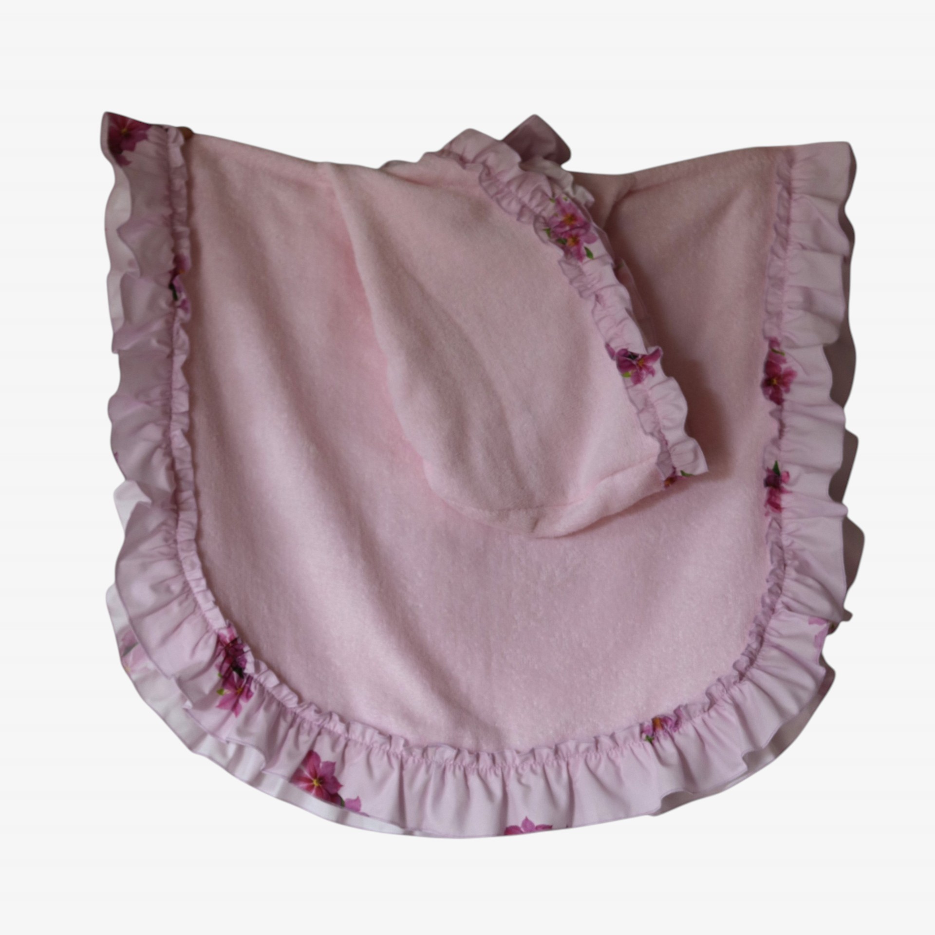 Lilac floral poncho