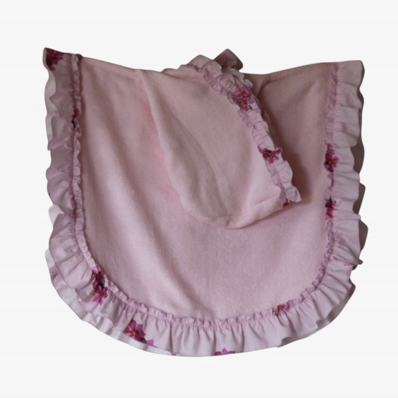 Lilac floral poncho 