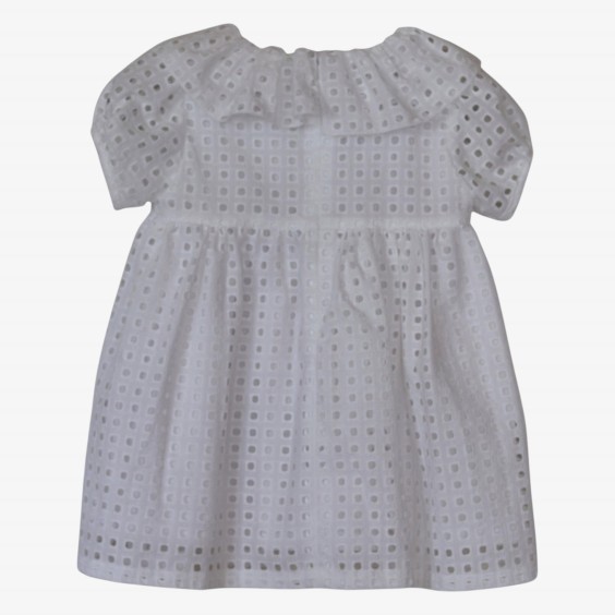 White English embroidered dress