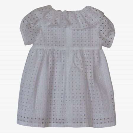 White English embroidered dress