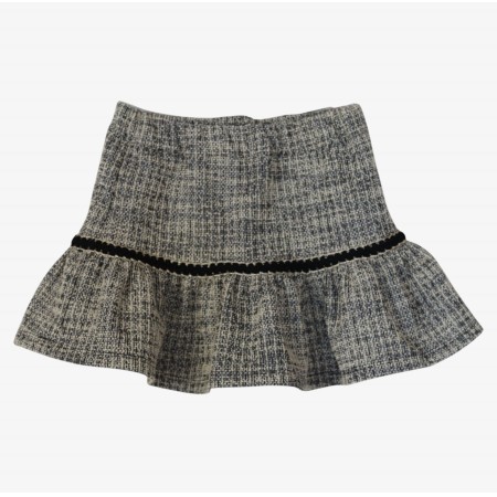 Tweed skirt with ruffle Tweed skirt with ruffle