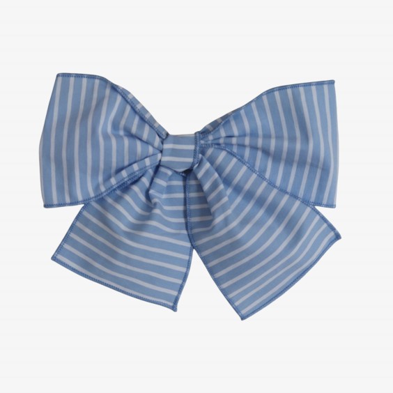 Blue striped bow Blue striped bow