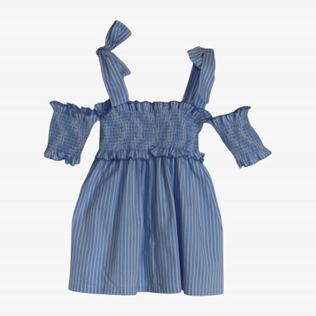 Blue striped dress with elastic Blue striped dress with elastic
