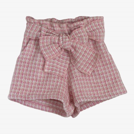 Pink Tweed Shorts