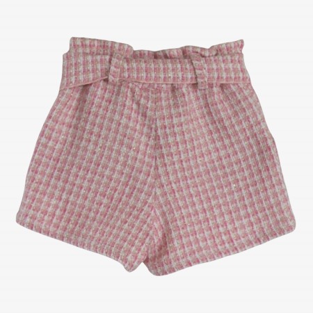 Pink Tweed Shorts