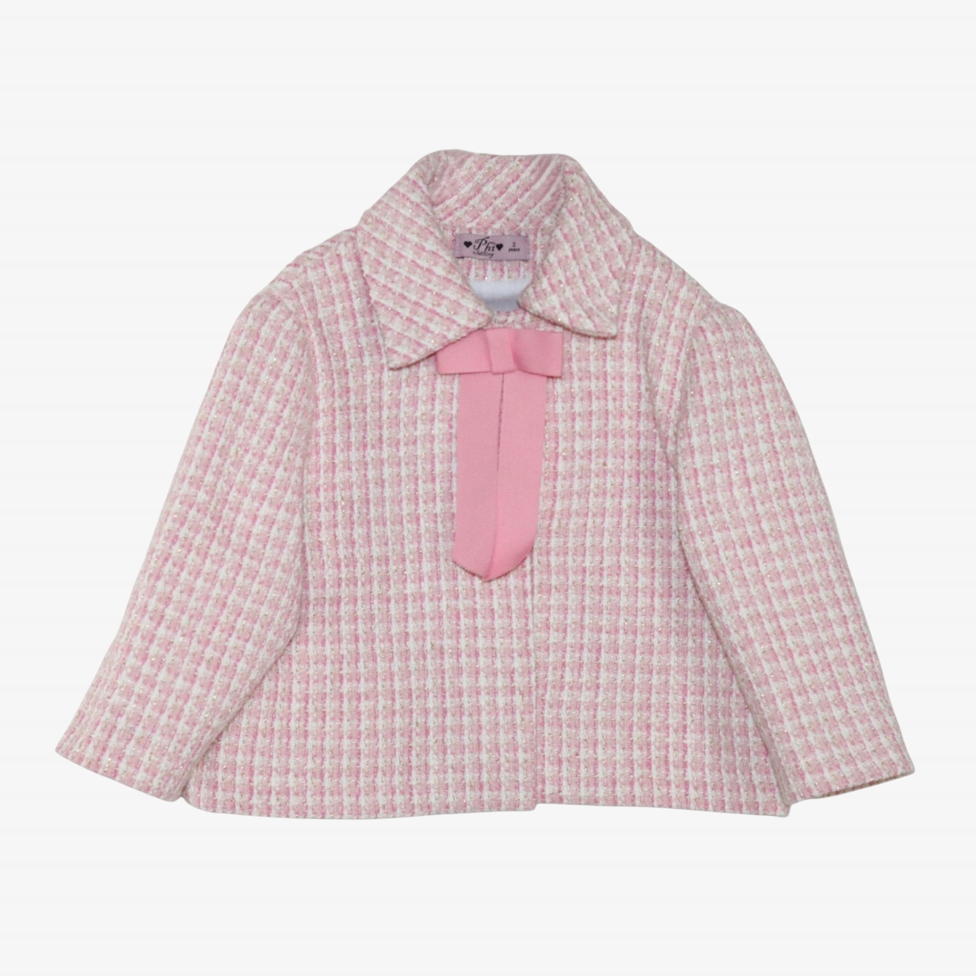 Pink tweed jacket