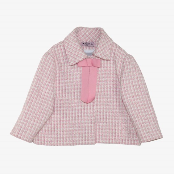 Pink tweed jacket