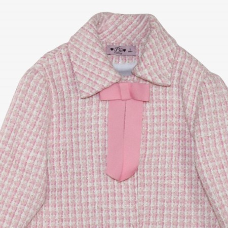 Pink tweed jacket