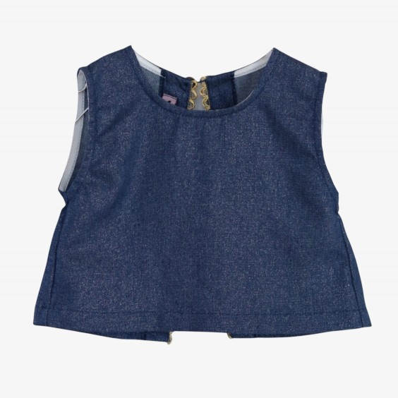 Sparkly denim blouse 