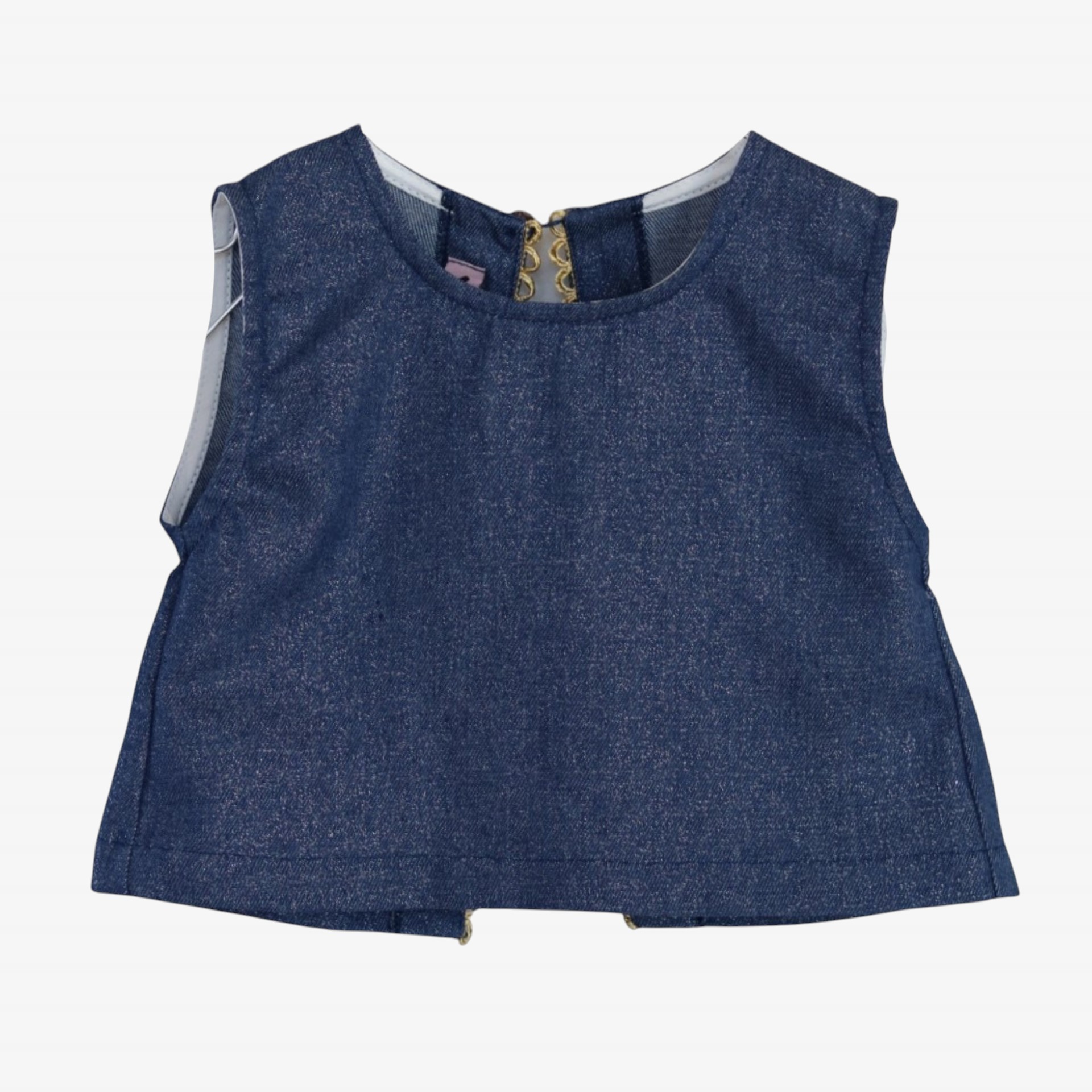 Sparkly denim blouse