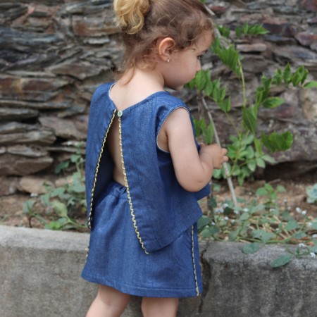Glitter denim skirt Glitter denim skirt
