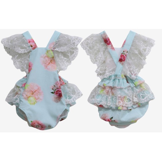 Mint tulle Romper