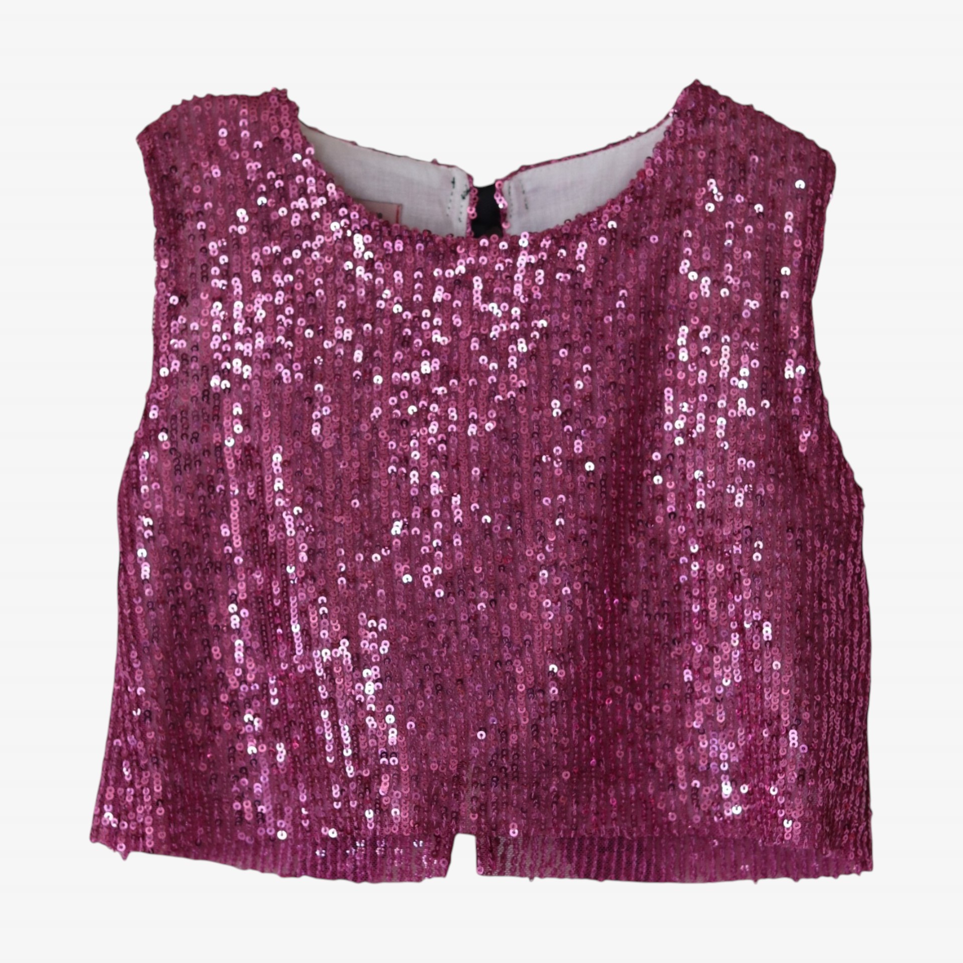 Lilac sequined blouse with bows