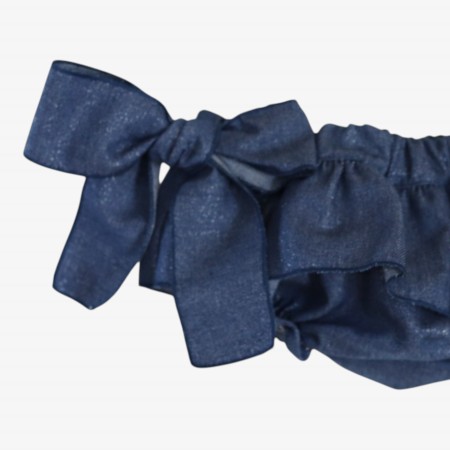 Denim bloomer with glitter Denim bloomer with glitter