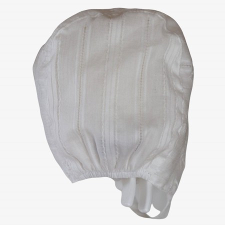 Bonnet blanc brodé Bonnet blanc brodé