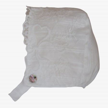Bonnet blanc brodé Bonnet blanc brodé