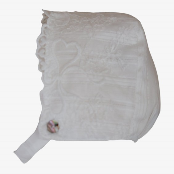 Bonnet blanc brod� 
