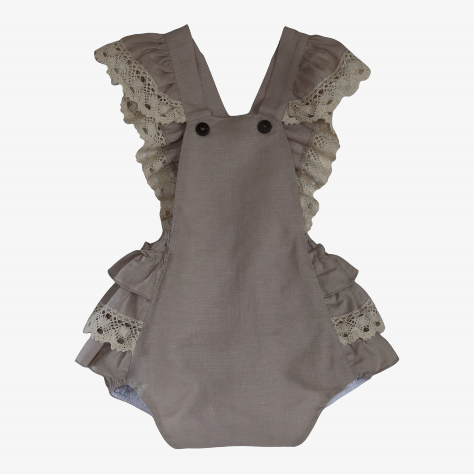 Barboteuse lin crème