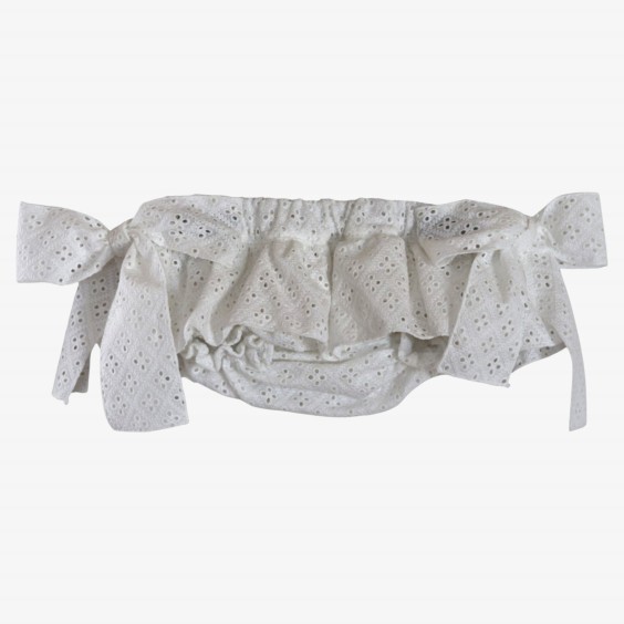 White embroidery bloomer