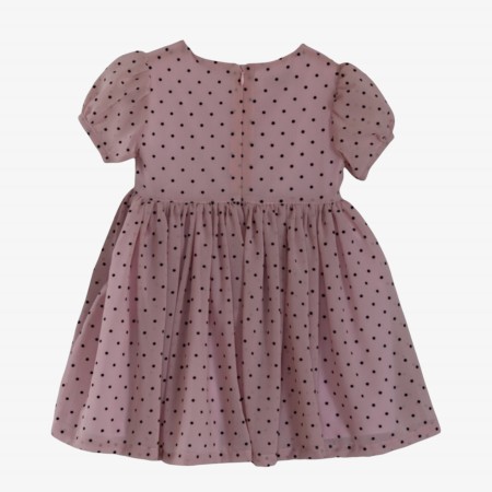 Pink voile dress with dots Pink voile dress with dots