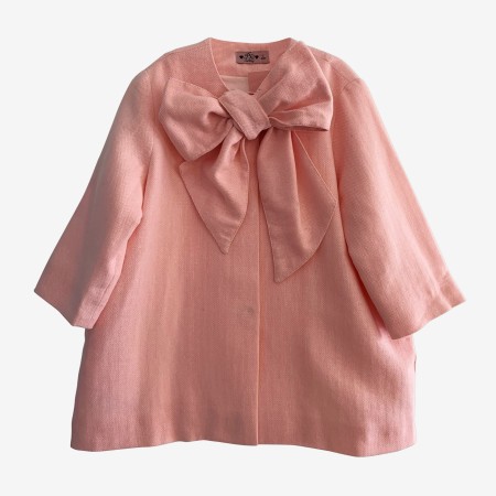 Pink bow coat Pink bow coat