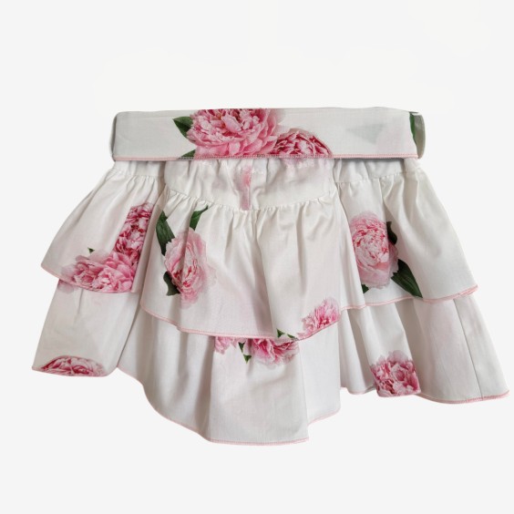Peony frill skirt