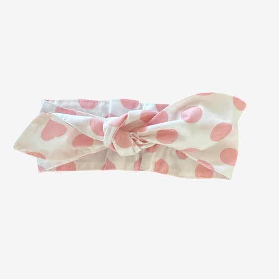 Pink beaded hair ribbon Pink beaded hair ribbon