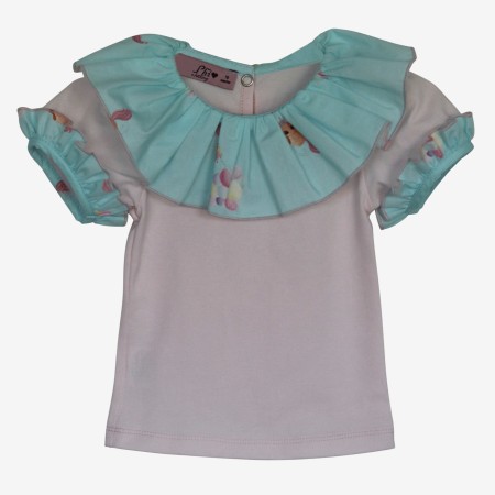 Bodysuit/T-shirt with unicorn collar Bodysuit/T-shirt with unicorn collar