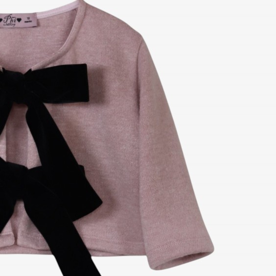 Pink bows cardigan