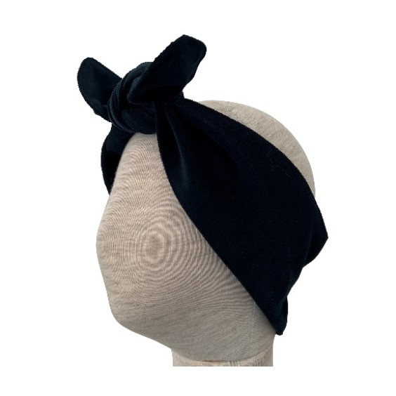 Ruban pour cheveux bombazine navy Ruban pour cheveux bombazine navy